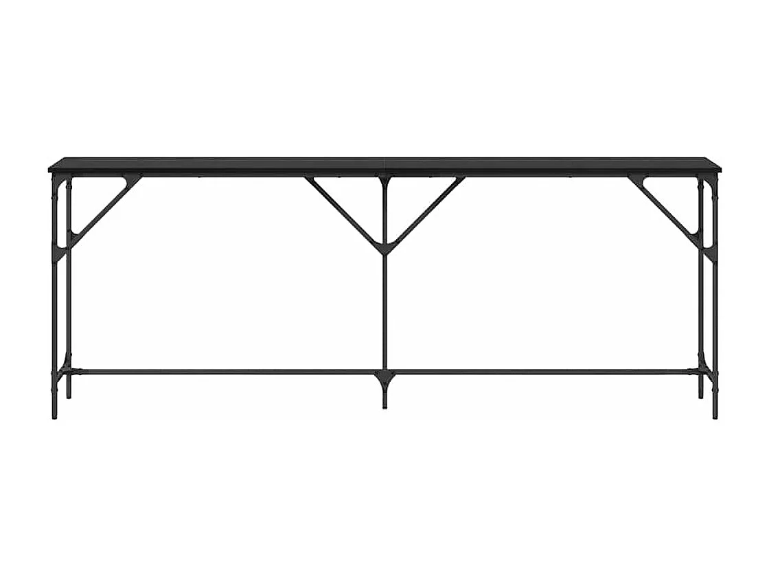 Table console Chêne noir 200 x 29 x 75 cm