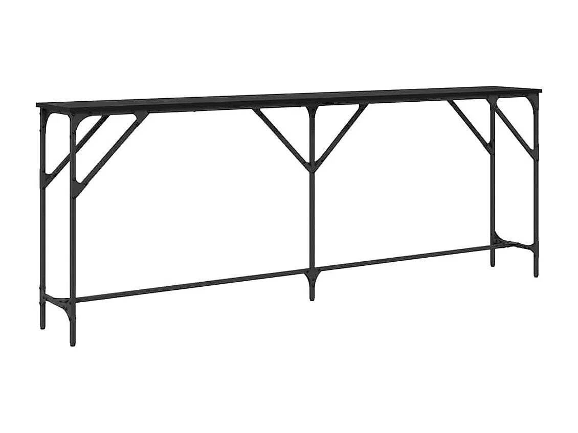 Table console Chêne noir 200 x 29 x 75 cm