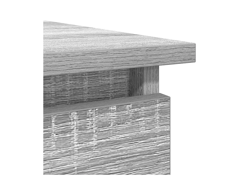 Mesa consola com gavetas 85,5x38,5x74,5 cm sonoma cinzento