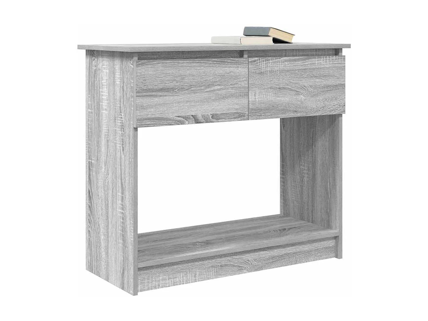 Table console avec tiroirs sonoma gris 85,5x38,5x74,5 cm
