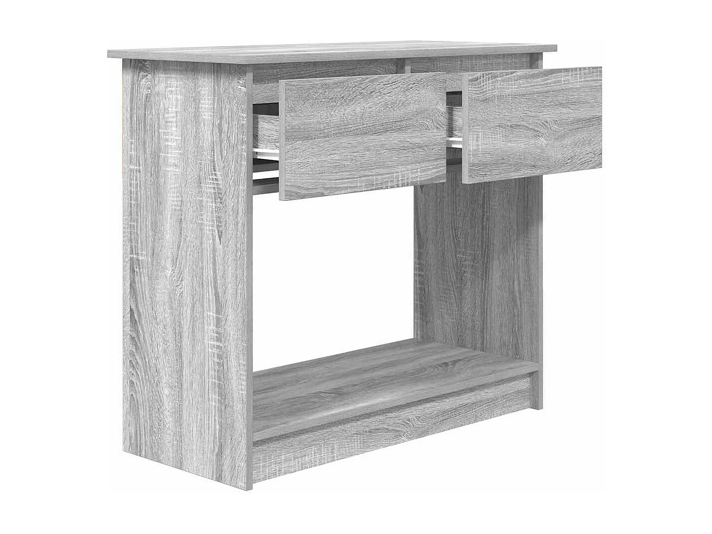 Table console avec tiroirs sonoma gris 85,5x38,5x74,5 cm