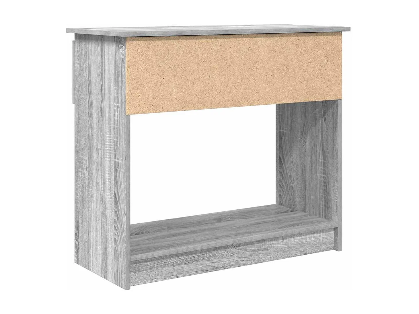 Table console avec tiroirs sonoma gris 85,5x38,5x74,5 cm