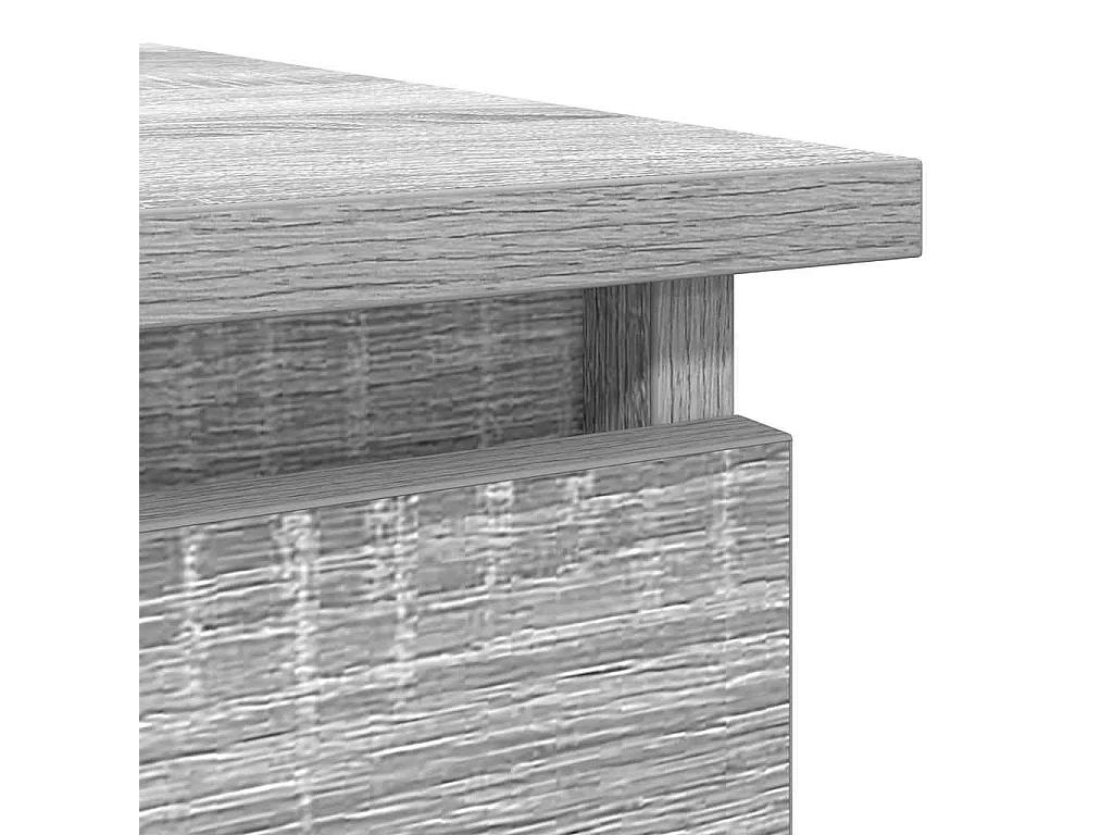 Table console avec tiroirs sonoma gris 85,5x38,5x74,5 cm