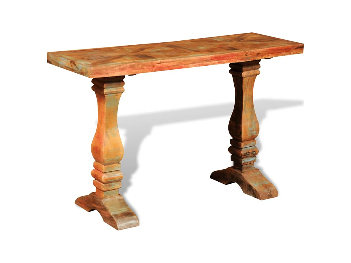 Mesa consola de madera maciza reciclada