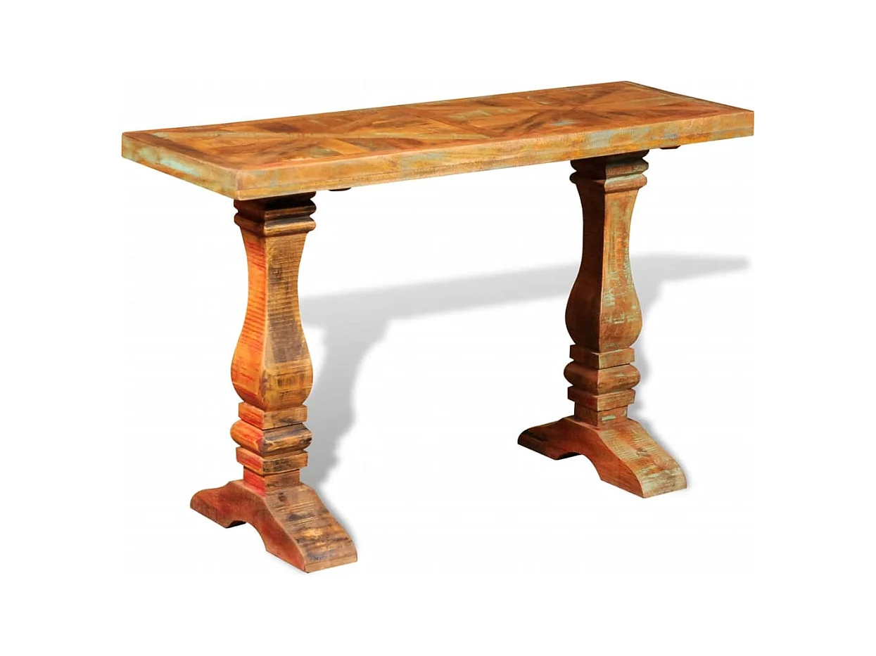 Mesa consola de madera maciza reciclada