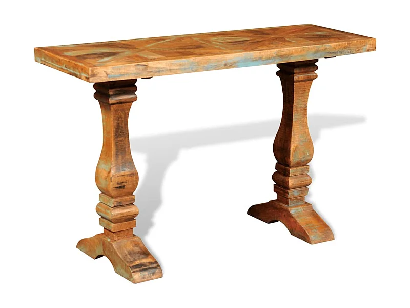 Wandtafel massief gerecycled hout