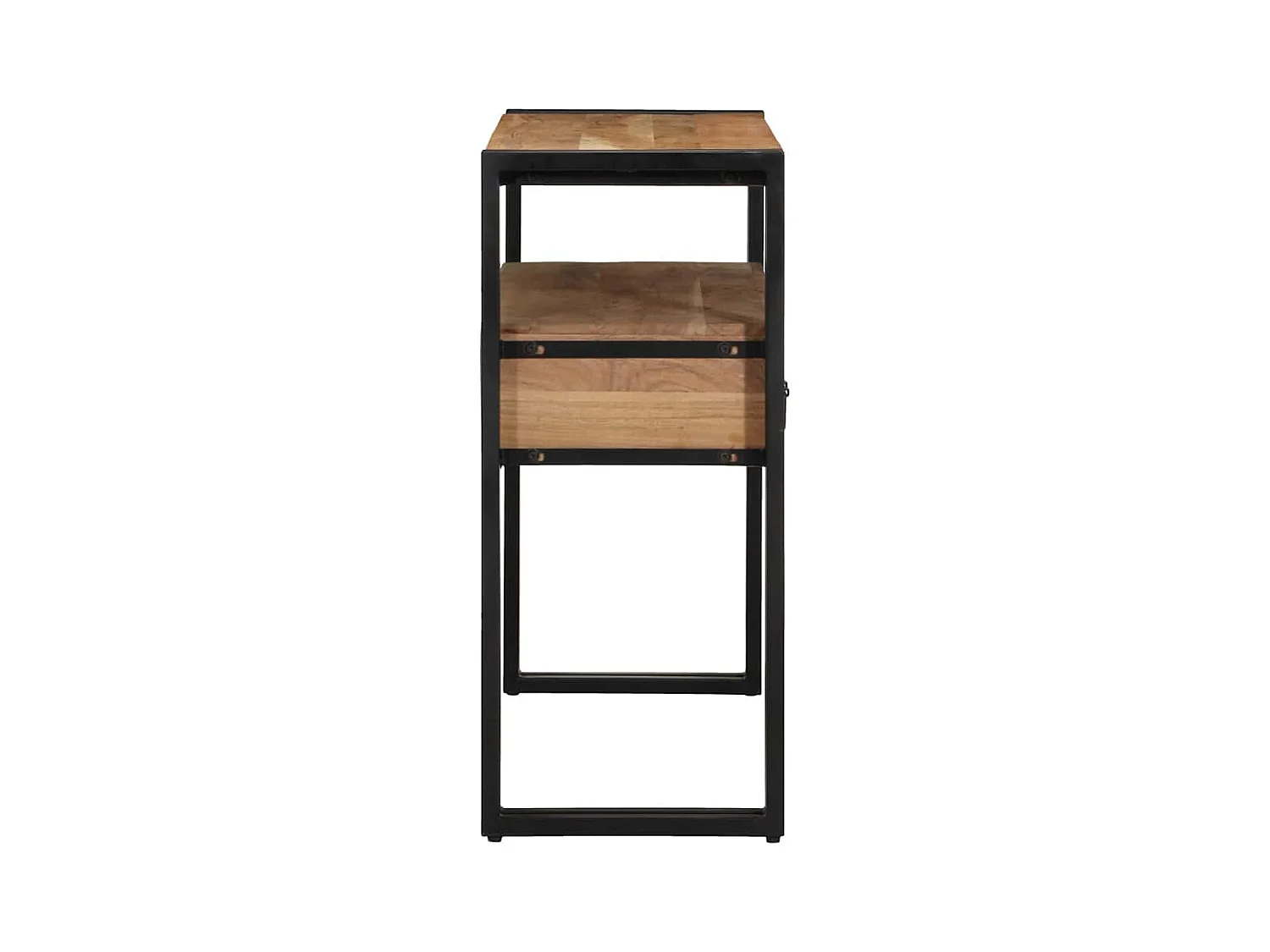 Mesa Consola Marrón 90 x 33 x 75 cm madera maciza de acacia