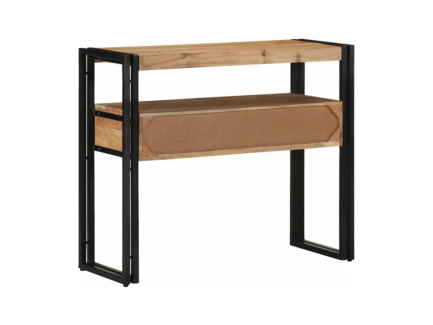 Mesa Consola Marrón 90 x 33 x 75 cm madera maciza de acacia