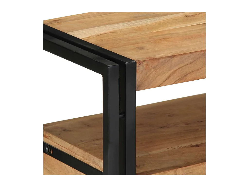 Mesa Consola Marrón 90 x 33 x 75 cm madera maciza de acacia