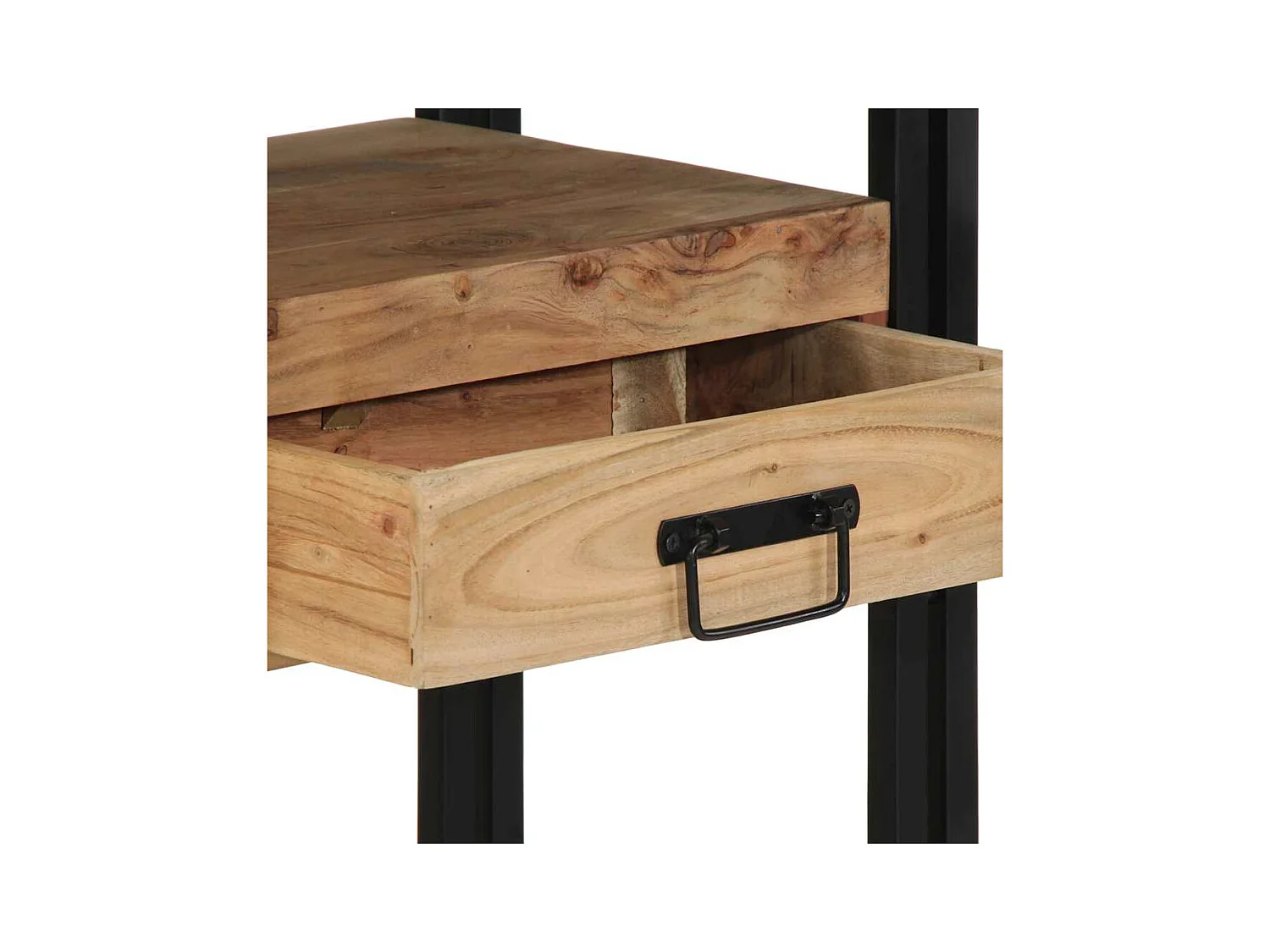 Mesa Consola Marrón 90 x 33 x 75 cm madera maciza de acacia