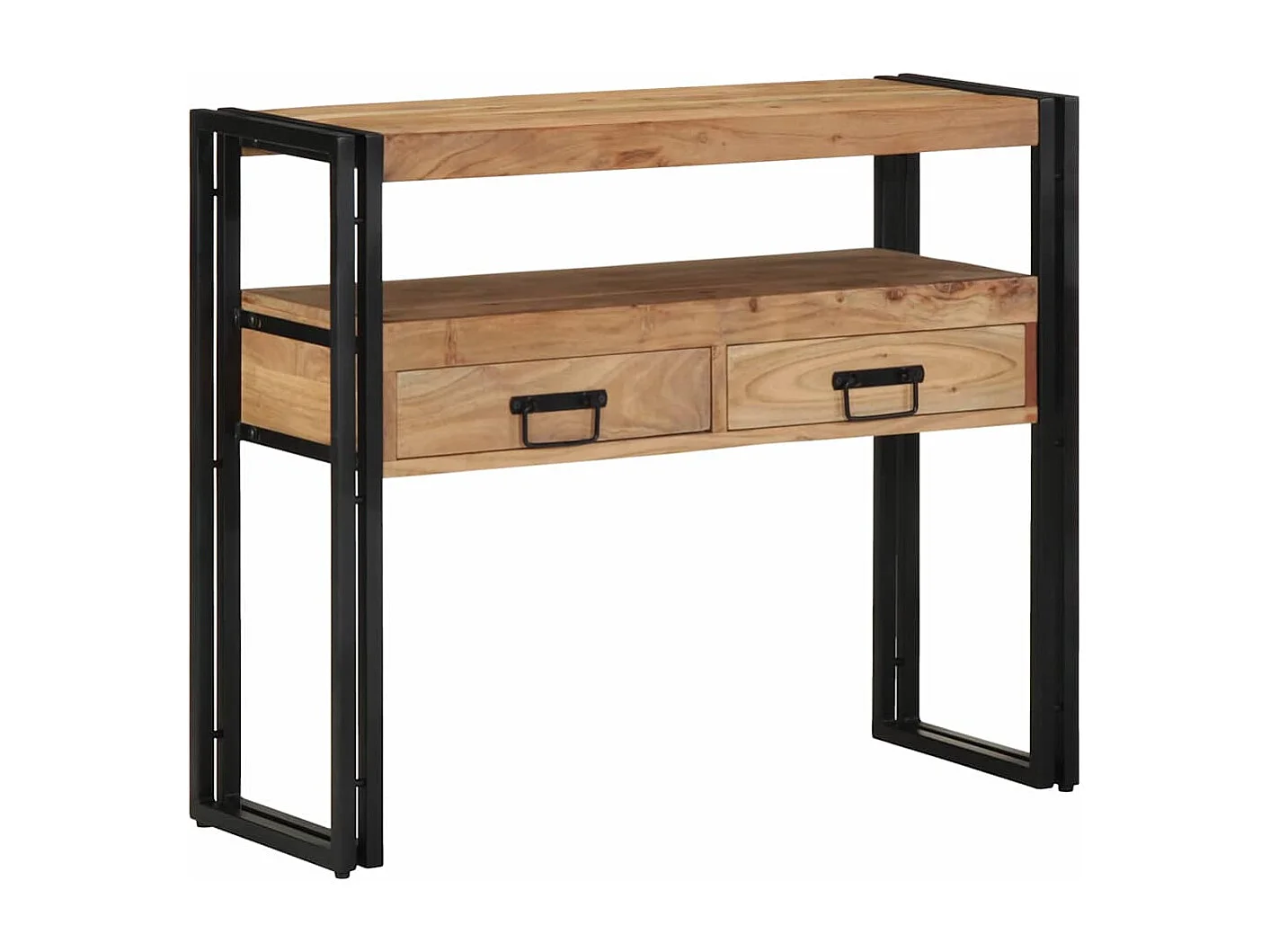 Aparador Castanho 90 x 33 x 75 cm Madeira de acácia maciça