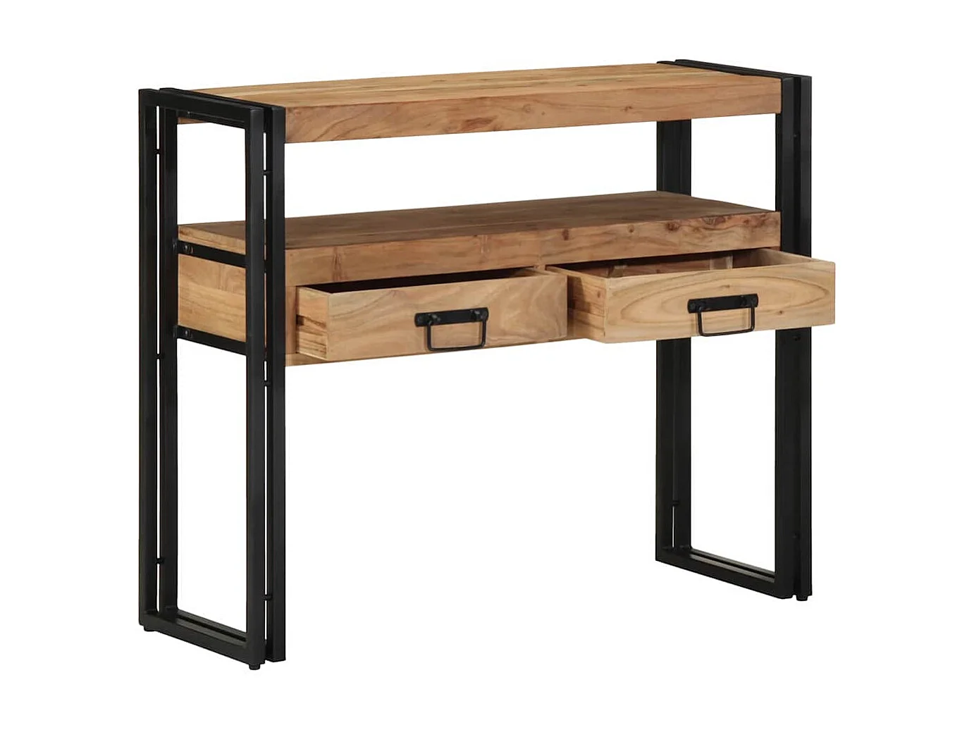 Aparador Castanho 90 x 33 x 75 cm Madeira de acácia maciça