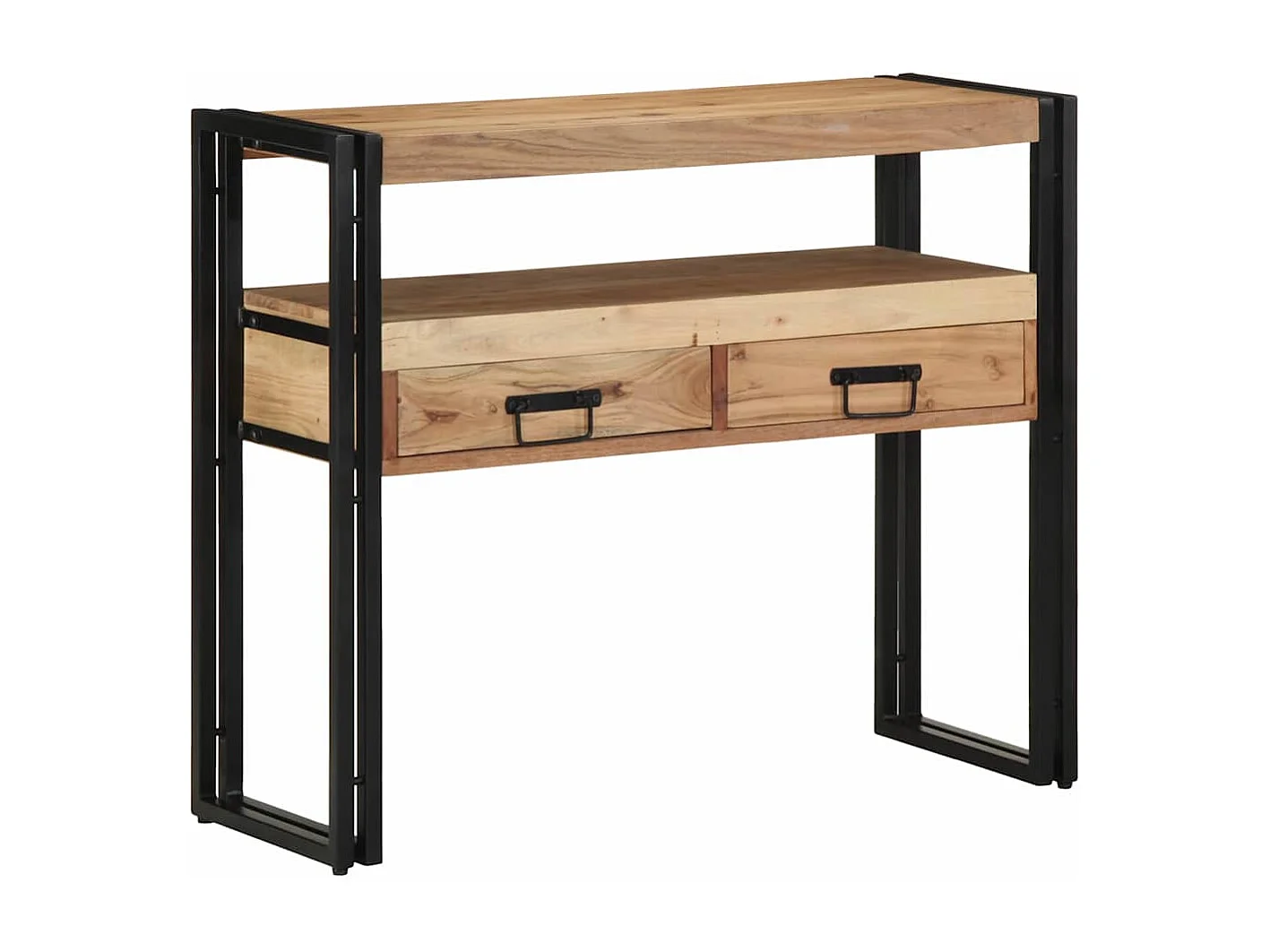 Aparador Castanho 90 x 33 x 75 cm Madeira de acácia maciça