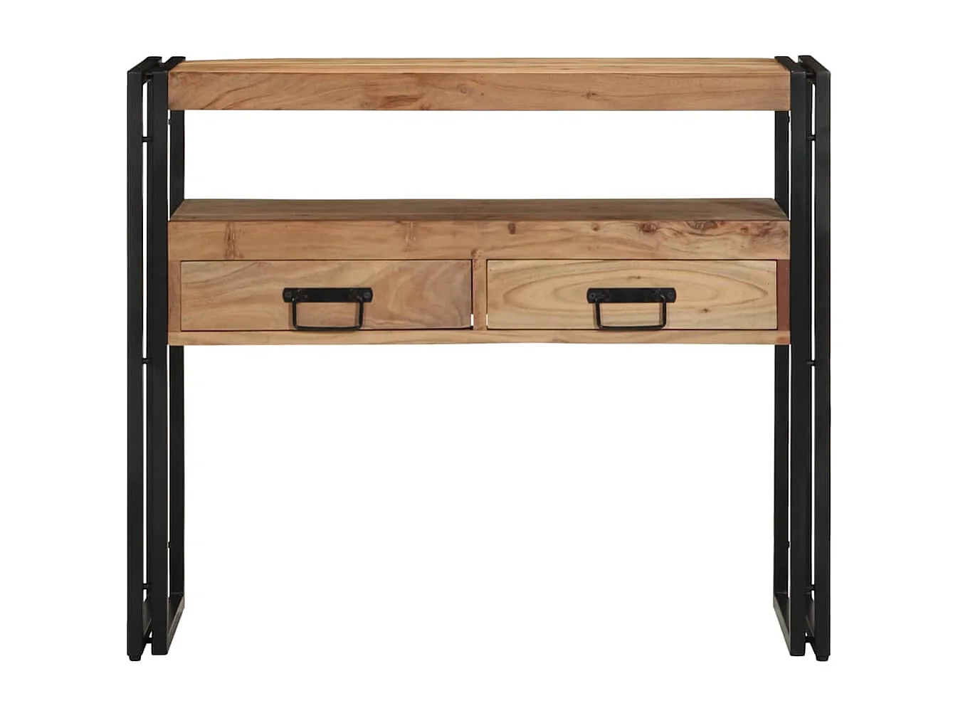 Aparador Castanho 90 x 33 x 75 cm Madeira de acácia maciça