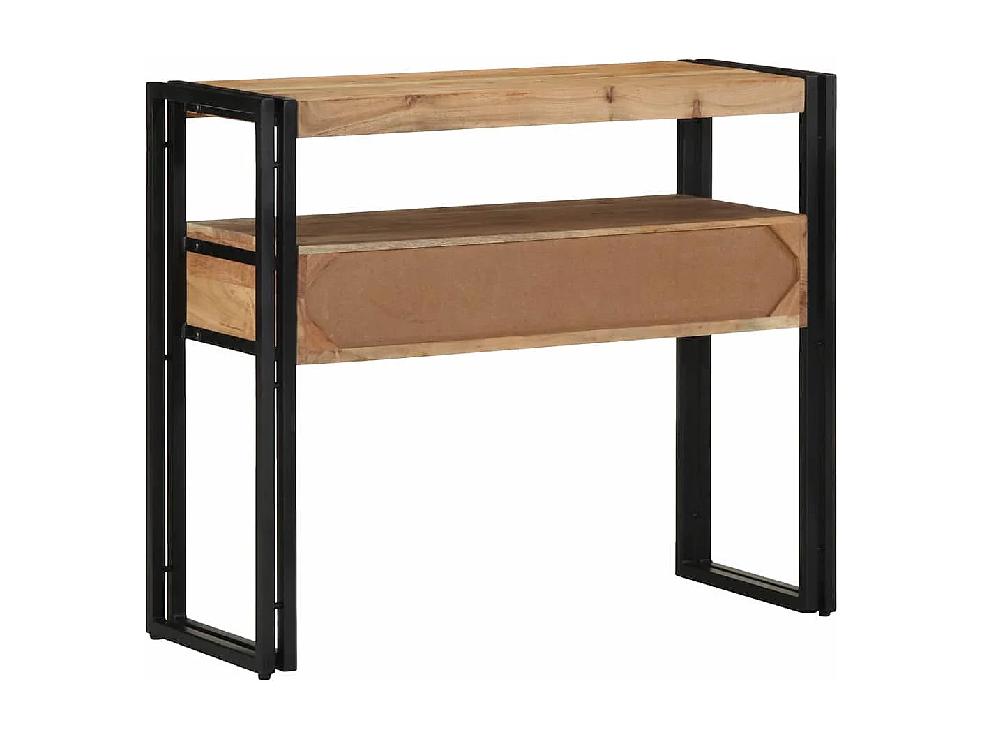 Aparador Castanho 90 x 33 x 75 cm Madeira de acácia maciça