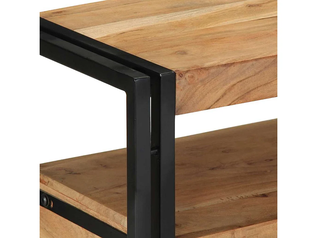 Aparador Castanho 90 x 33 x 75 cm Madeira de acácia maciça