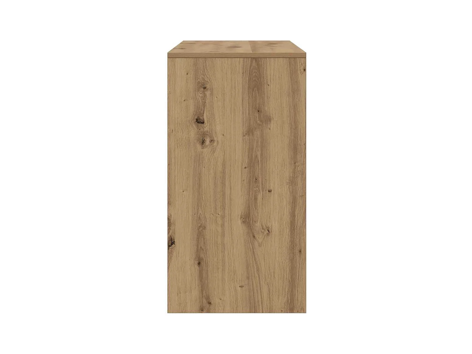 Wandtafel 89x41x76,5 cm bewerkt hout artisanaal eikenkleurig
