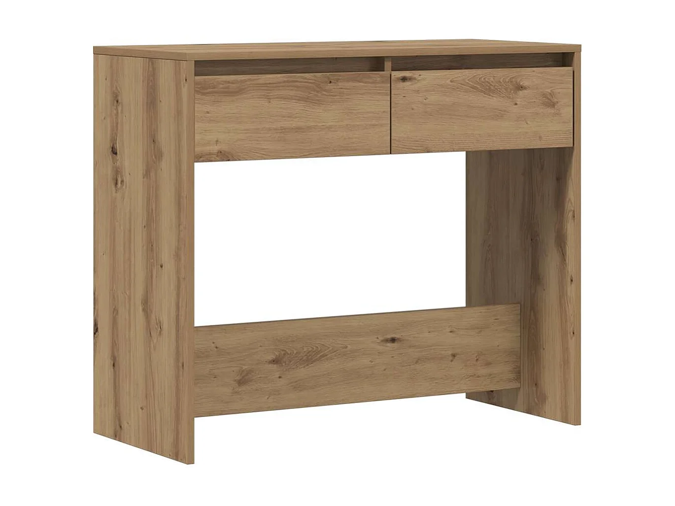 Table console chêne artisanal 89x41x76,5 cm bois d'ingénierie