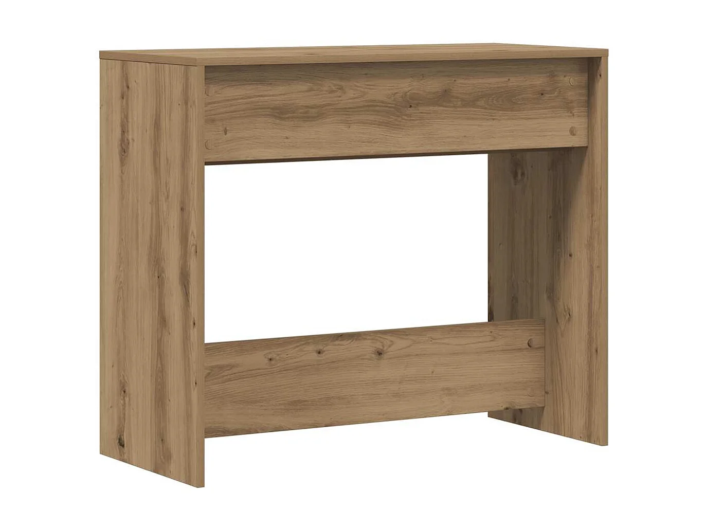 Table console chêne artisanal 89x41x76,5 cm bois d'ingénierie