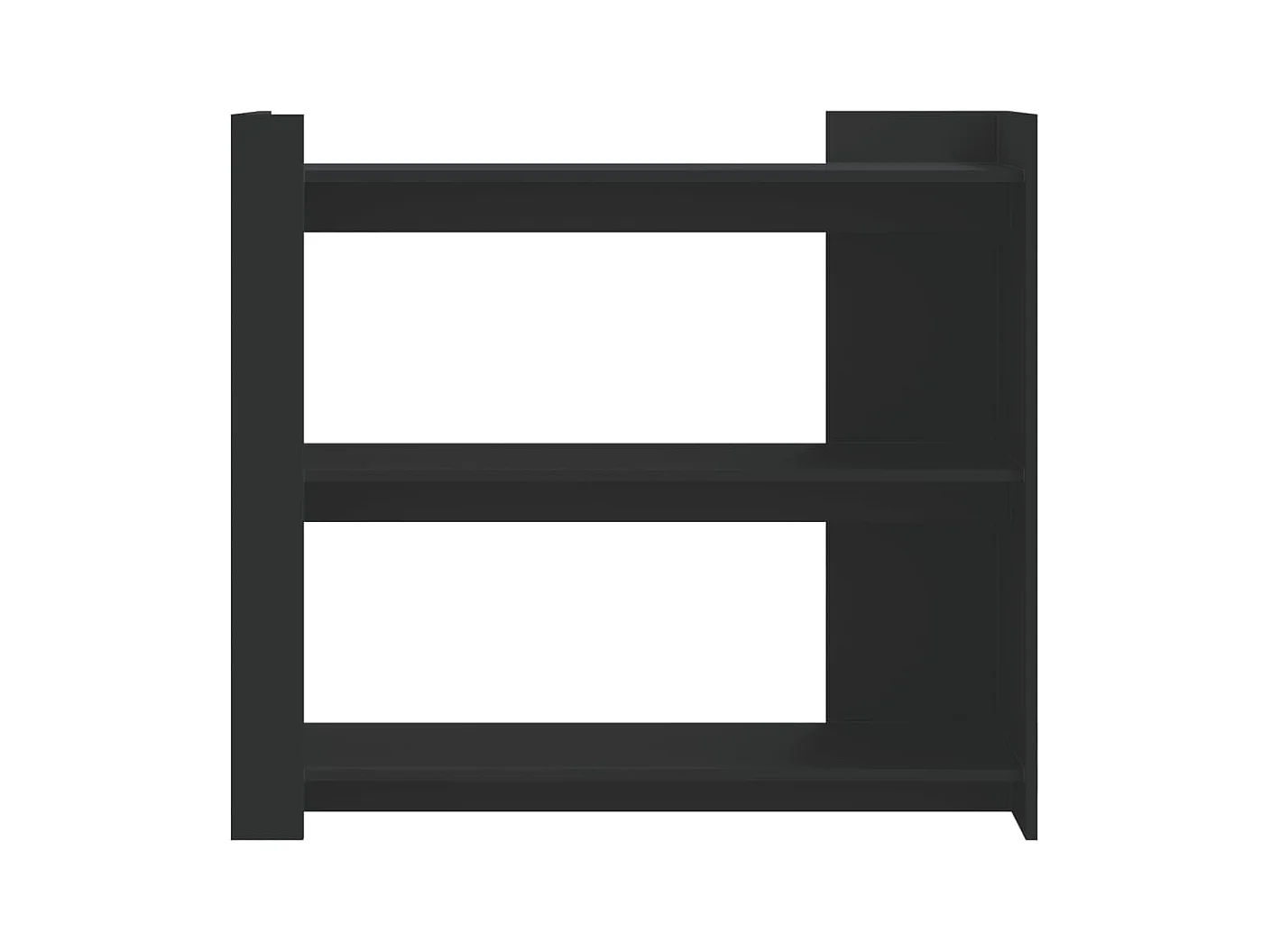 Table console noir 100x35x90 cm bois d'ingénierie