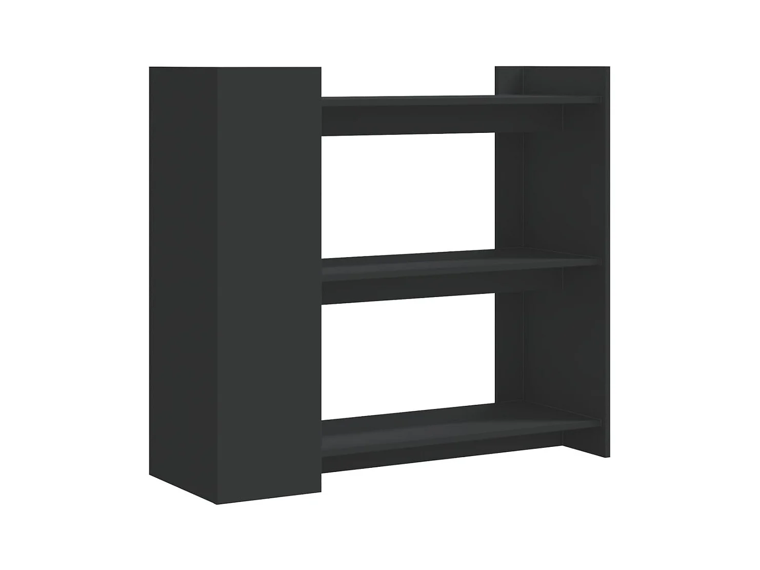 Table console noir 100x35x90 cm bois d'ingénierie