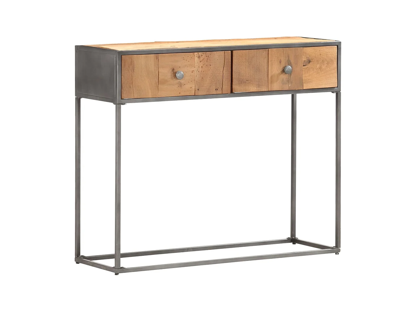 Mesa consola de madera maciza reciclada 90x30x75 cm