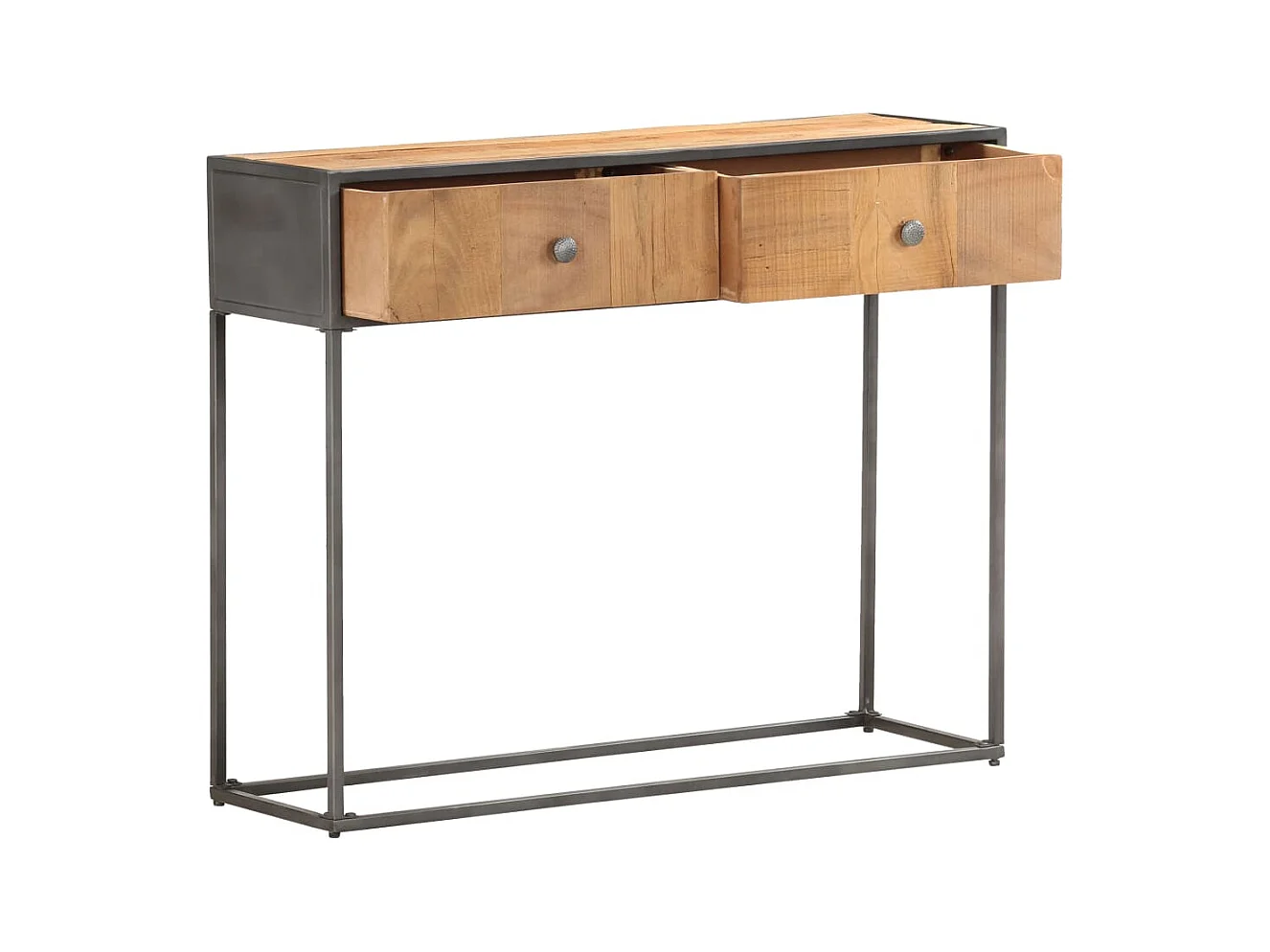 Mesa consola de madera maciza reciclada 90x30x75 cm