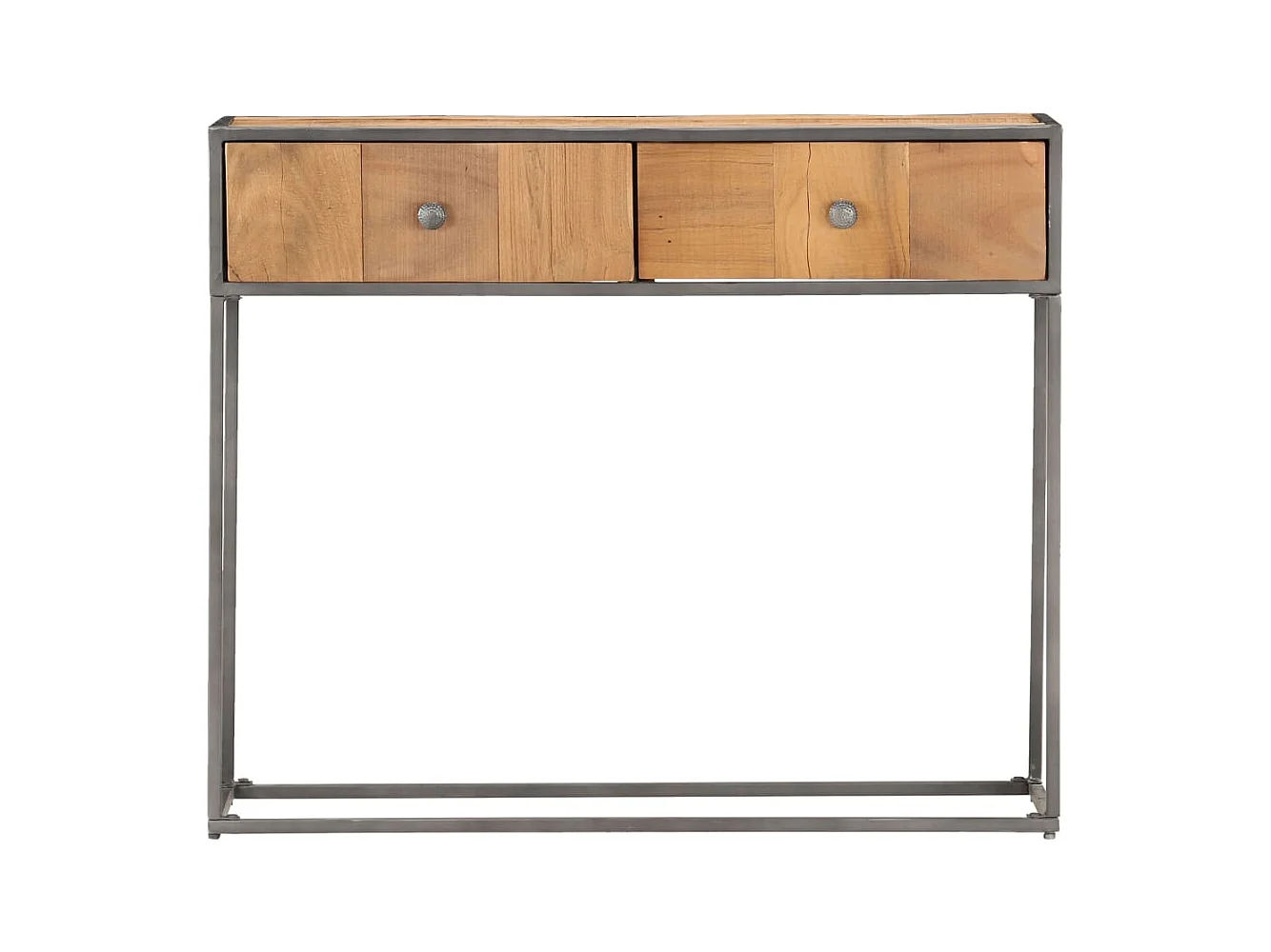 Mesa consola de madera maciza reciclada 90x30x75 cm