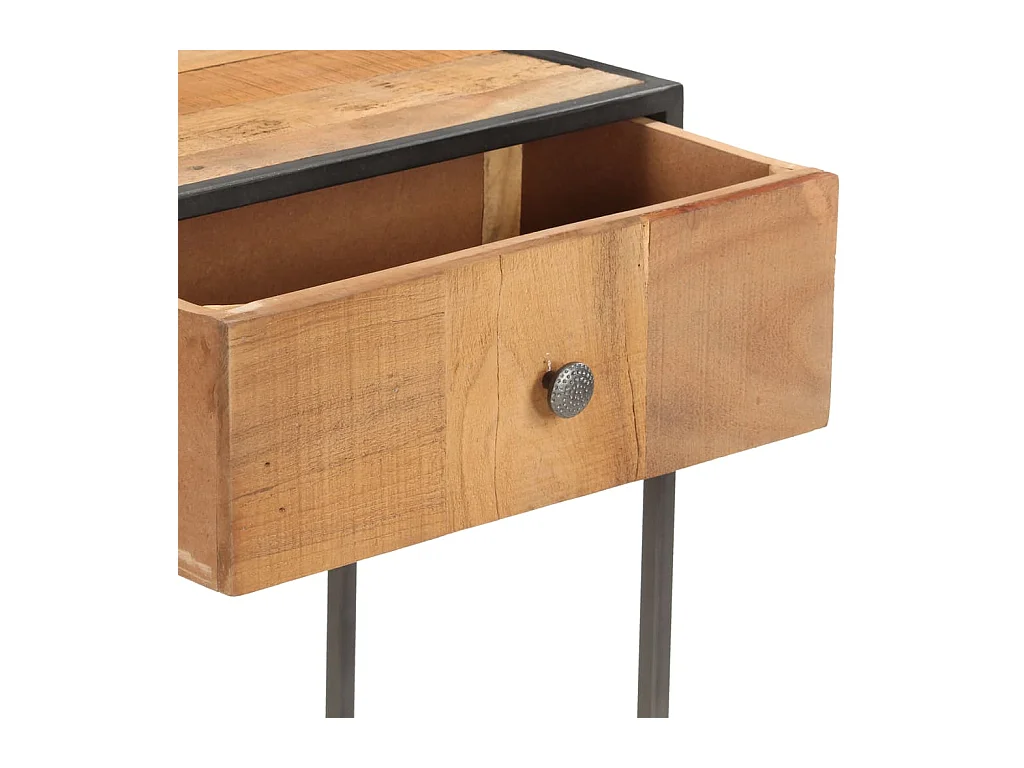 Mesa consola de madera maciza reciclada 90x30x75 cm