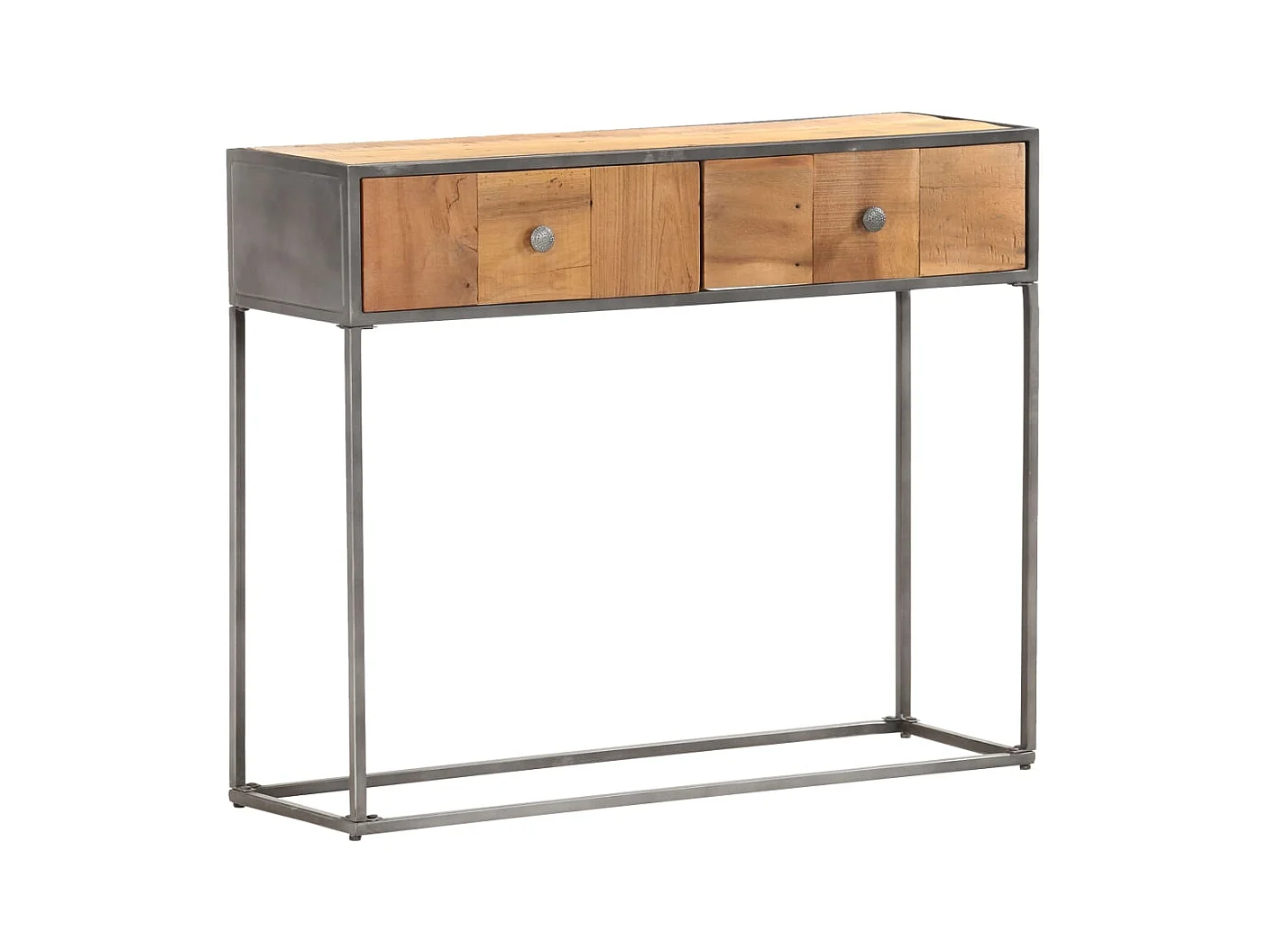 Mesa consola de madera maciza reciclada 90x30x75 cm