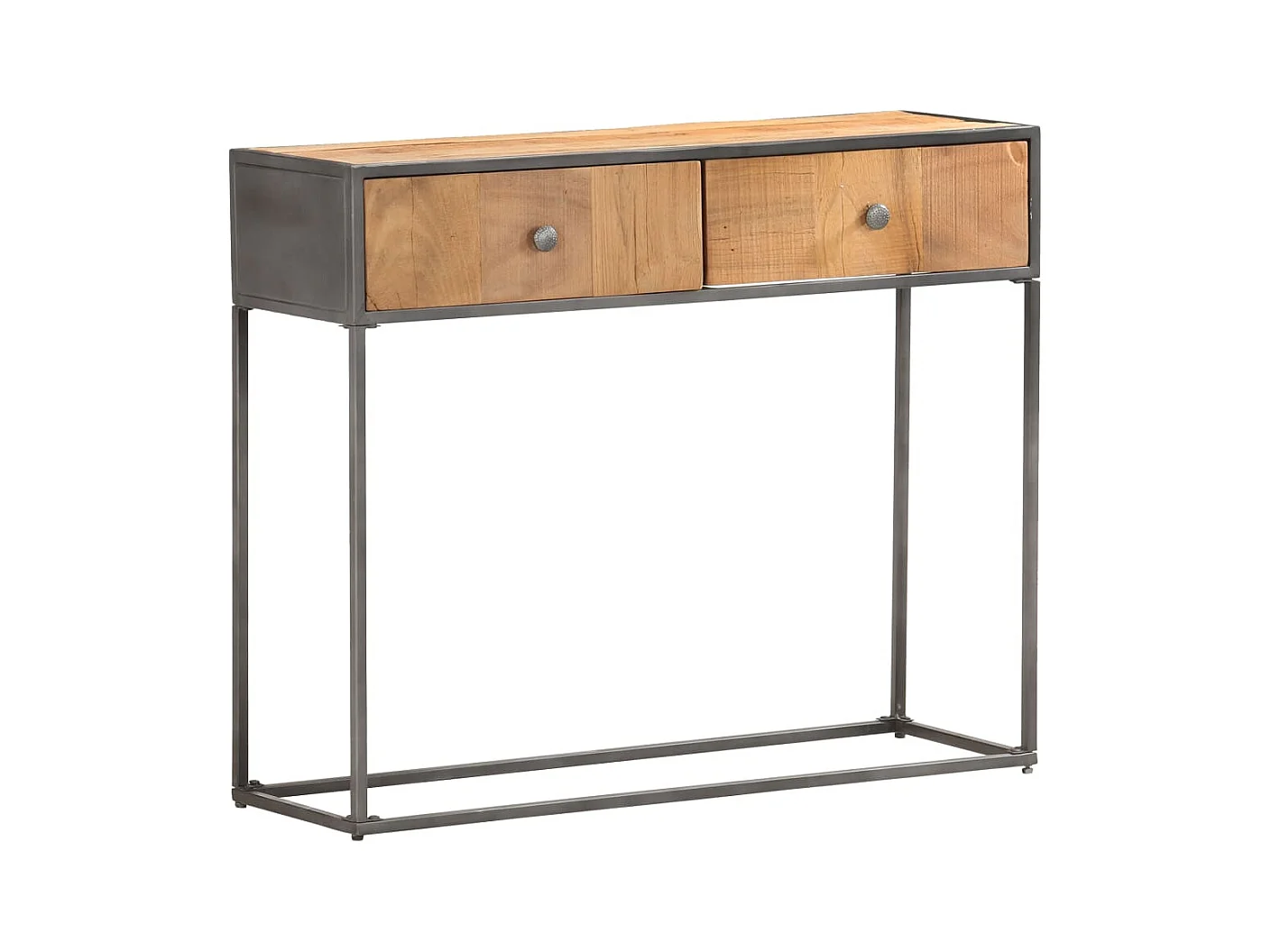 Mesa consola de madera maciza reciclada 90x30x75 cm