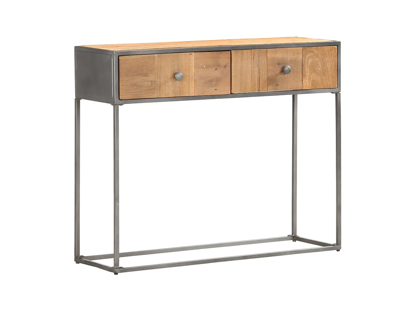 Mesa consola de madera maciza reciclada 90x30x75 cm