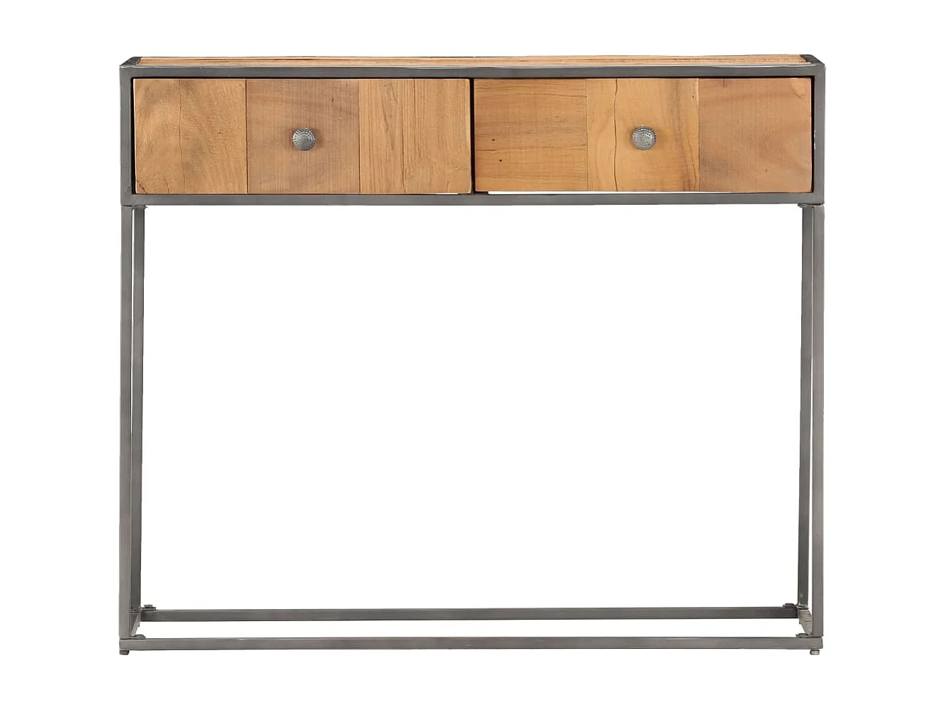 Mesa consola de madera maciza reciclada 90x30x75 cm