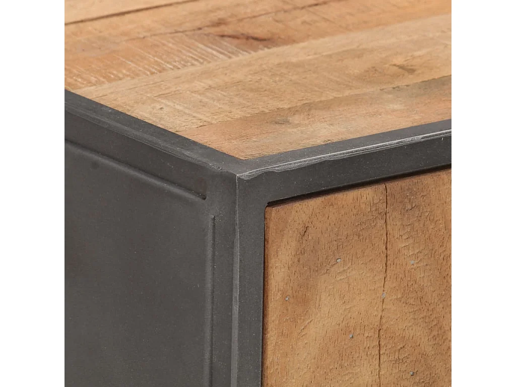 Mesa consola de madera maciza reciclada 90x30x75 cm