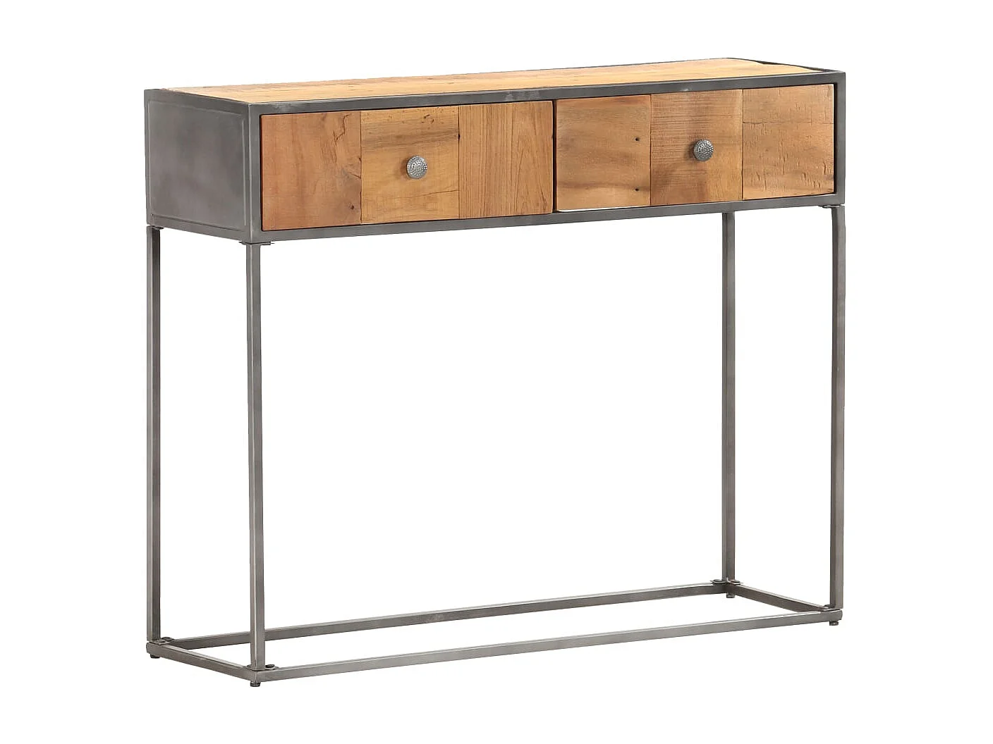 Mesa consola de madera maciza reciclada 90x30x75 cm