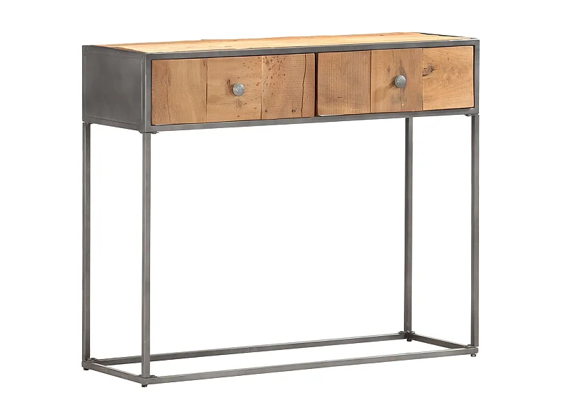 Wandtafel 90x30x75 cm massief gerecycled hout