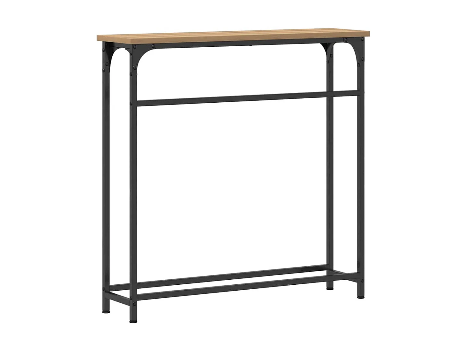 Mesa Console carvalho artisiano 75 x 19,5 x 75 cm