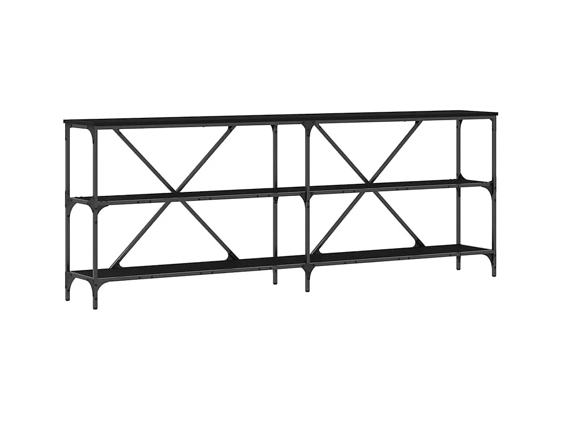 Aparador com prateleira Outros Carvalho preto 180 x 30 x 75 cm