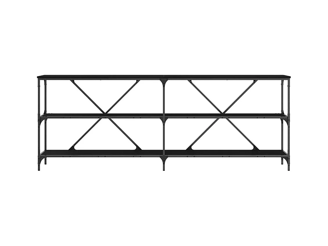 Aparador com prateleira Outros Carvalho preto 180 x 30 x 75 cm