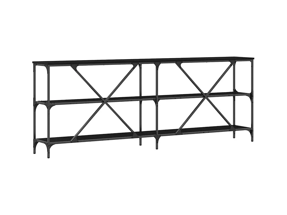 Aparador com prateleira Outros Carvalho preto 180 x 30 x 75 cm