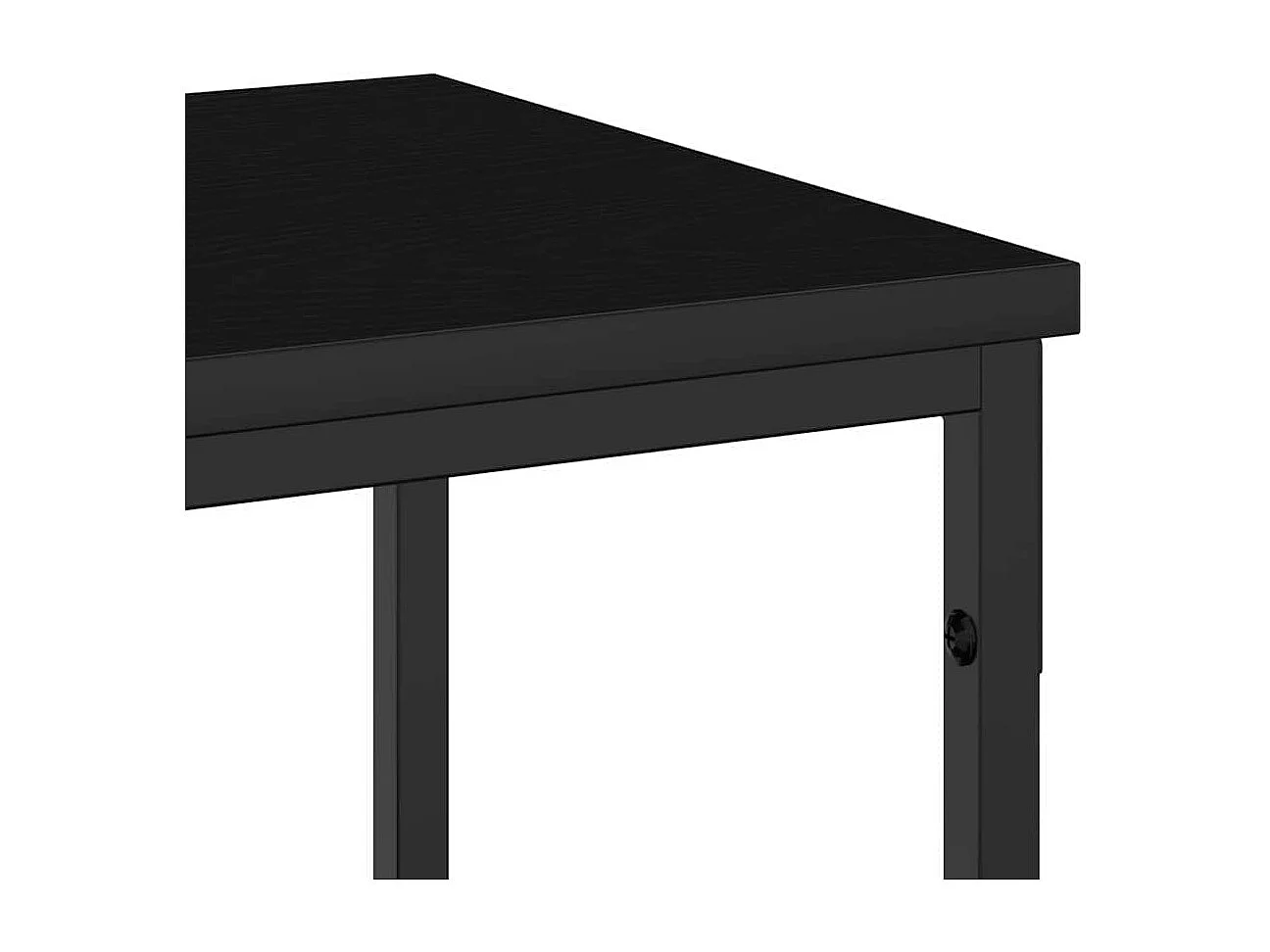 Mesa Consola con estante Otro Roble negro 180 x 30 x 75 cm