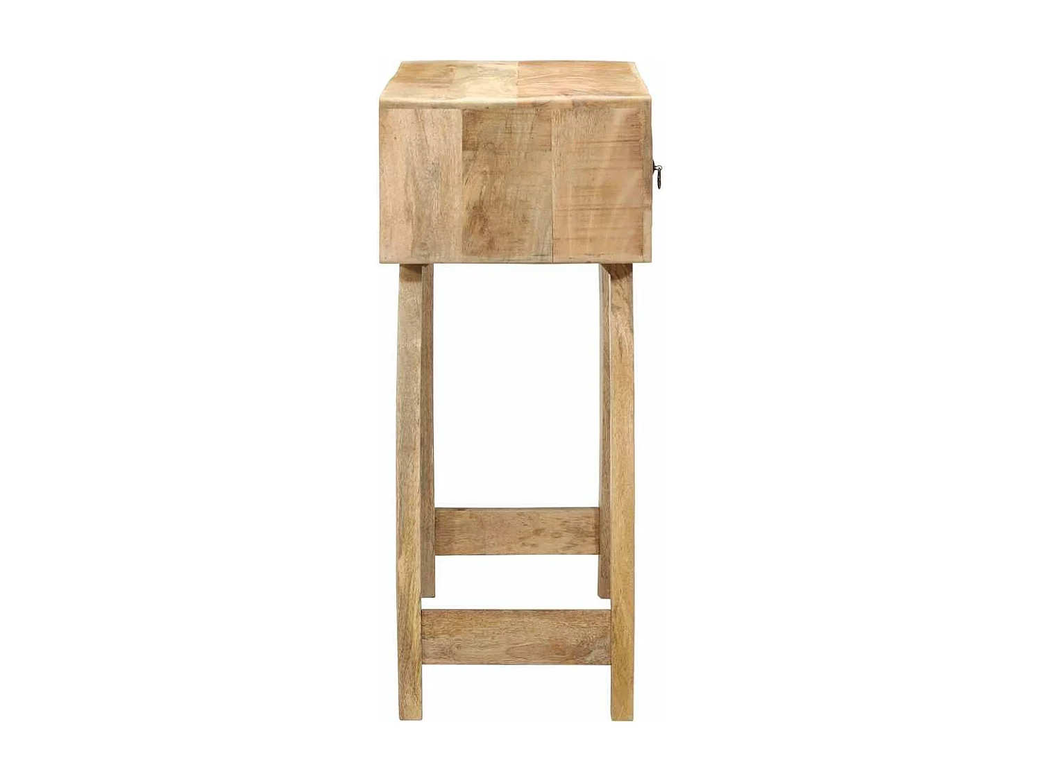 Table console 90x32x75 cm bois massif de manguier brut