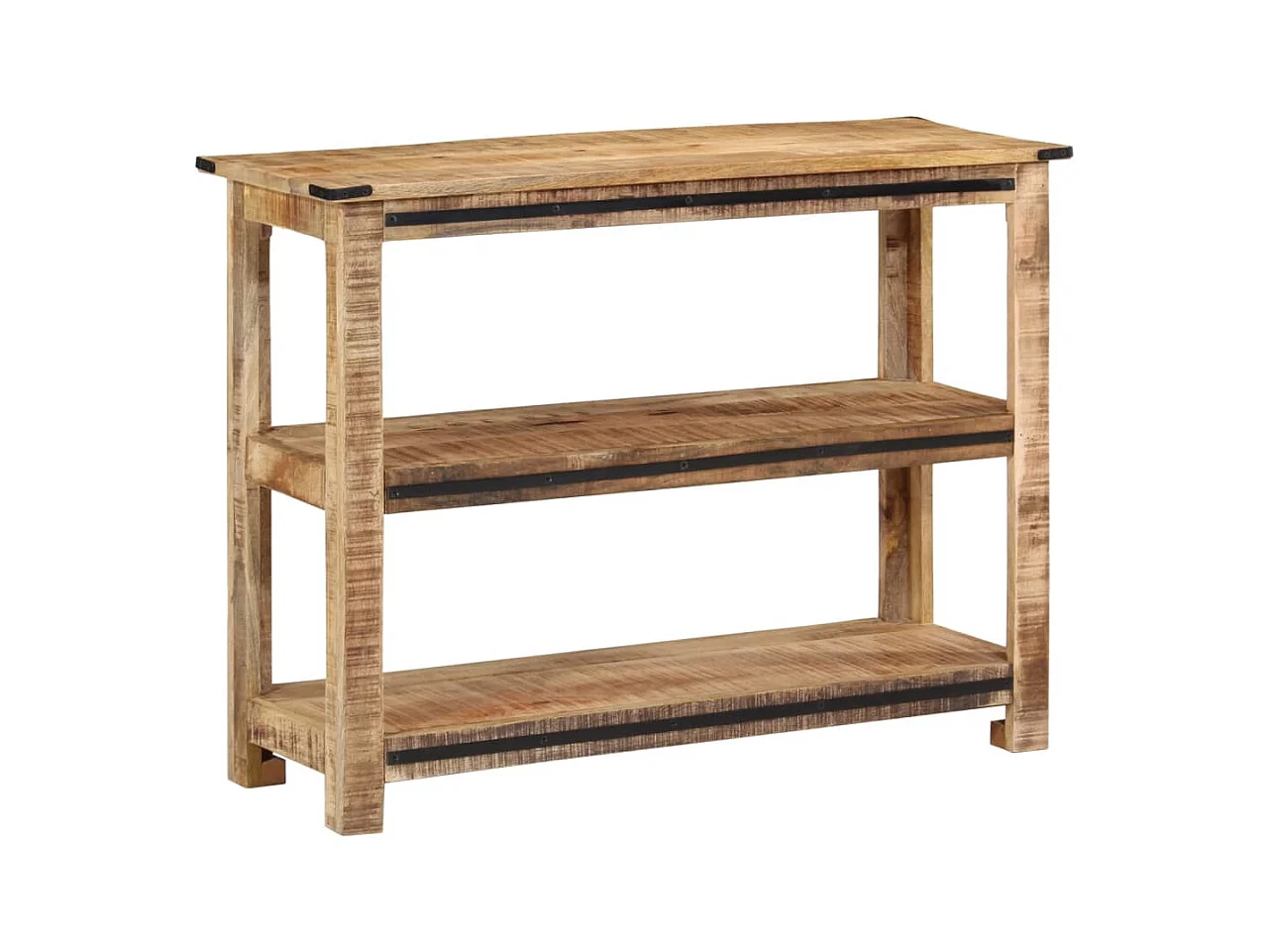 Mesa consola de madera maciza de mango 100x35x75 cm