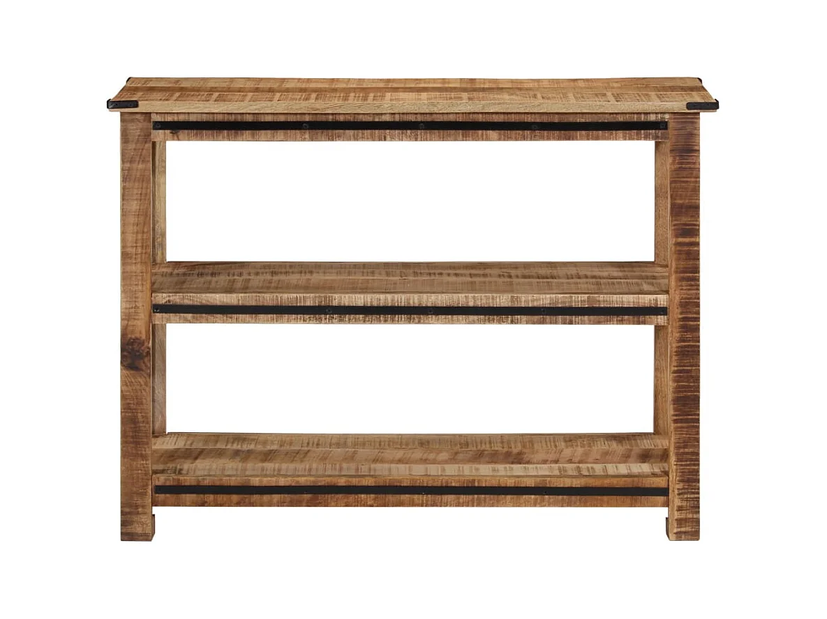 Mesa consola de madera maciza de mango 100x35x75 cm
