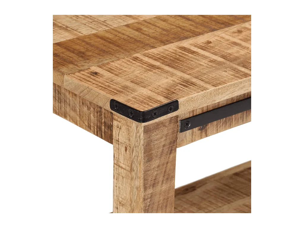 Mesa consola de madera maciza de mango 100x35x75 cm