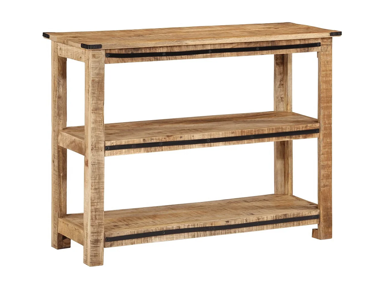 Table console 100x35x75 cm bois de manguier massif