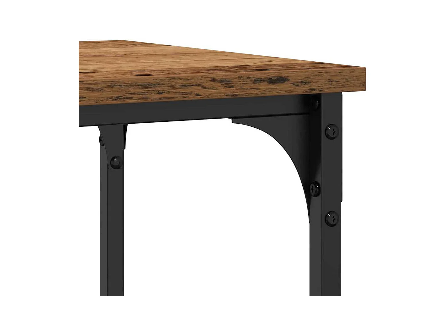 Mesa Consola con estante Madera vieja 100 x 35 x 75 cm