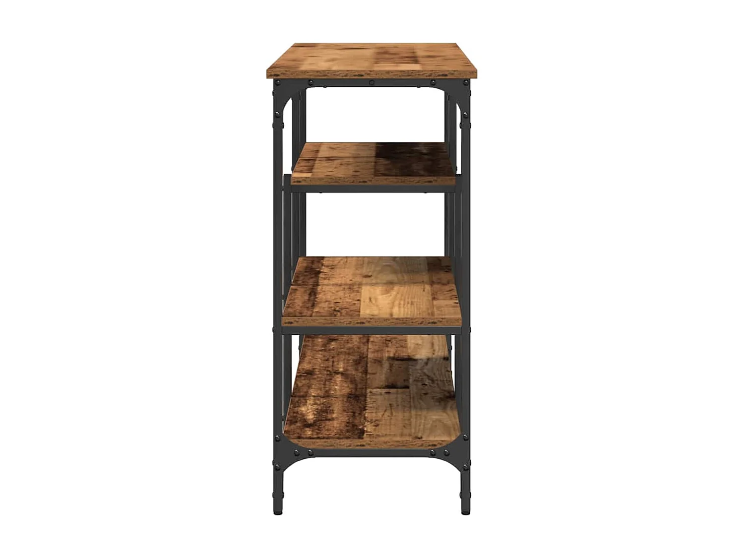 Mesa Consola con estante Madera vieja 100 x 35 x 75 cm