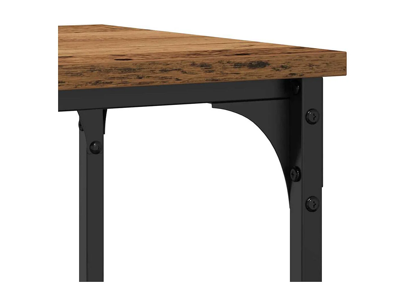 Mesa Consola con estante Madera vieja 100 x 35 x 75 cm