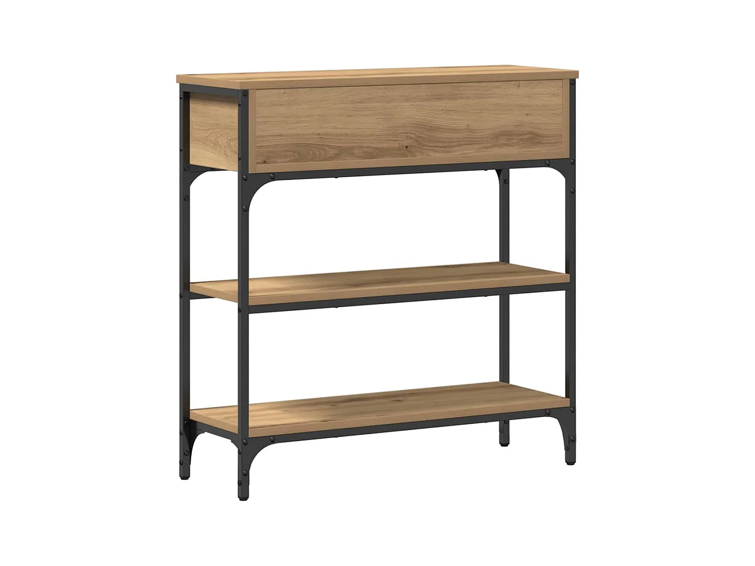 Mesa Consola con cajón Roble artisan 72.5 x 25 x 75 cm